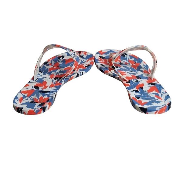 Ralph Lauren Audrie Floral Logo Front Jelly Sandals - Picture 9 of 16